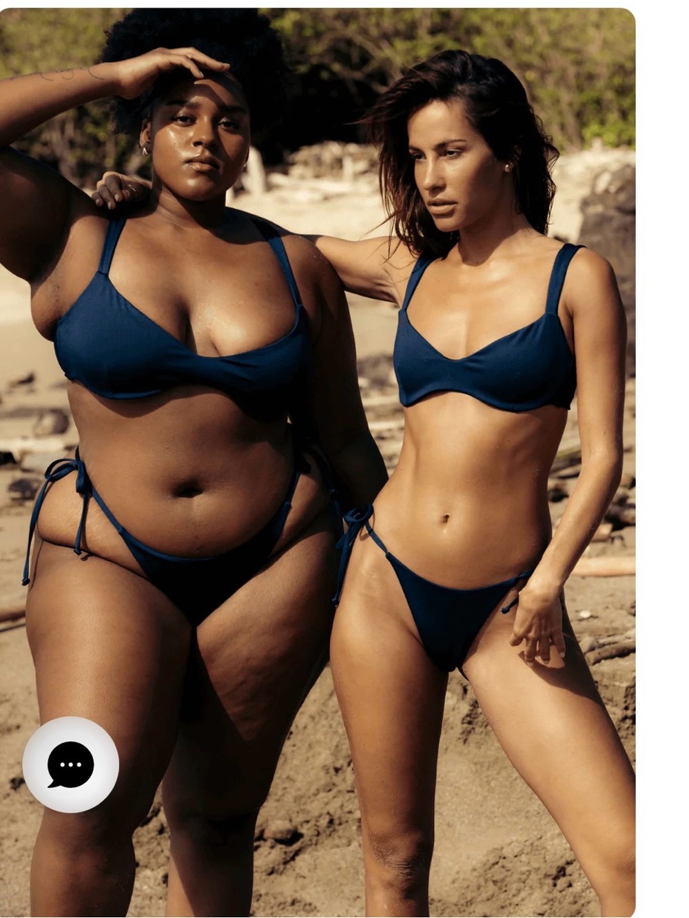 Londre bodywear side tie bottom - navy